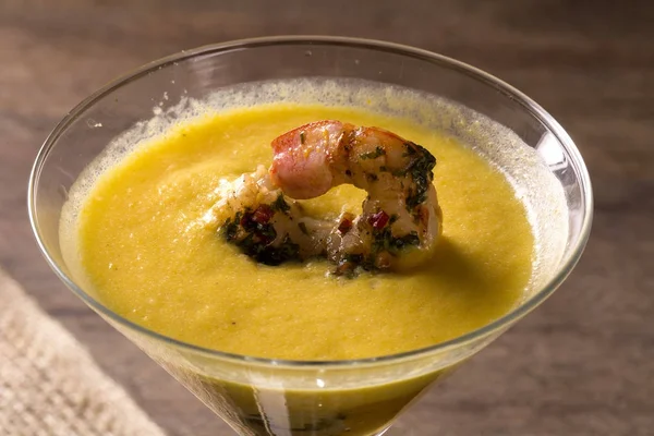 Kabak karides çorbası