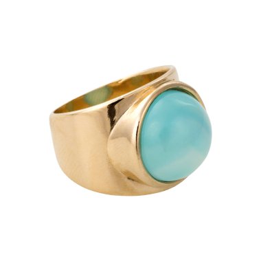 Beyaz arka plan üzerinde izole mücevher yüzük