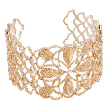 Beyaz arka plan üzerinde izole takı bilezik