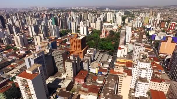 Εναέρια Άποψη Του Ριμπεϊράο Πρέτο Πόλη Στο Σάο Πάολο Βραζιλία — Αρχείο Βίντεο