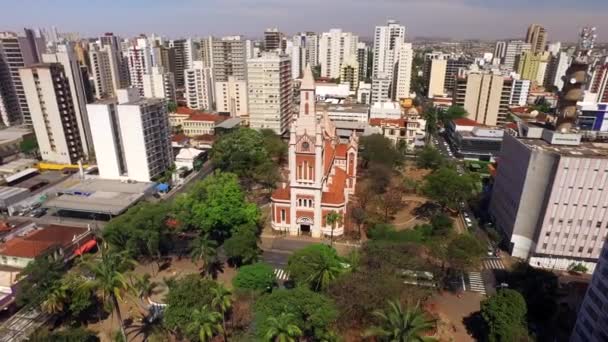 Vista Aérea Ciudad Ribeirao Preto Sao Paulo Brasil — Vídeos de Stock