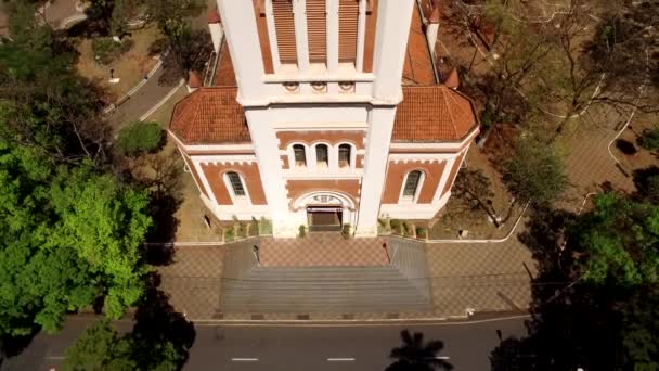 Aerial View Ribeirao Preto Staden Sao Paulo Brasilien — Stockvideo