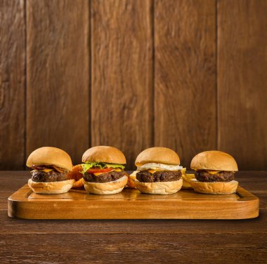 Lezzetli ve iştah açıcı Hamburger Çizburger