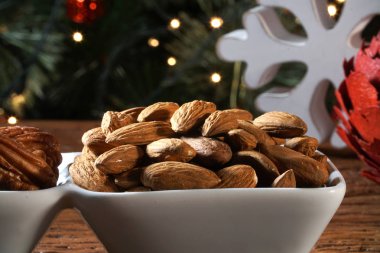 Badem rustik eski ahşap tablo