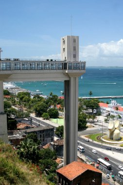Salvador, Brezilya - Ocak, 2017: Salvador YYK ile panoramik