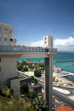 Salvador, Brezilya - Ocak, 2017: Salvador YYK ile panoramik