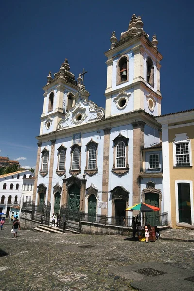 Arquitectura colonial de Salvador - Pelourinho, Brasil. 2017 — Foto de Stock