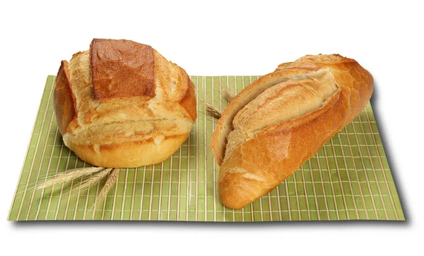 Filone Italian Bread Isolated White Background — Stock Photo, Image