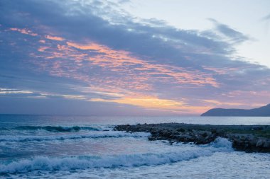 güzel deniz günbatımı