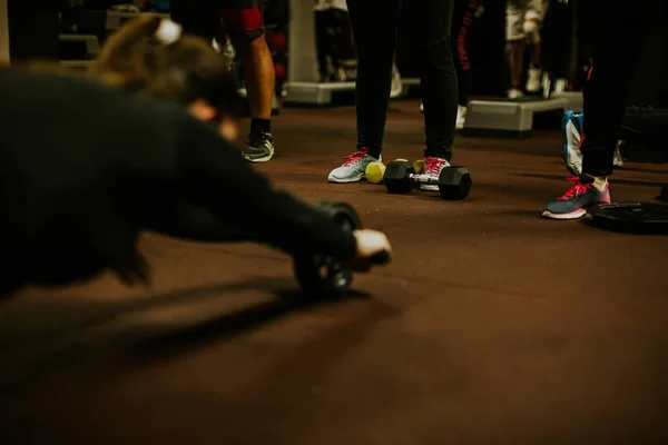 Pelatihan kelompok crossfit — Stok Foto