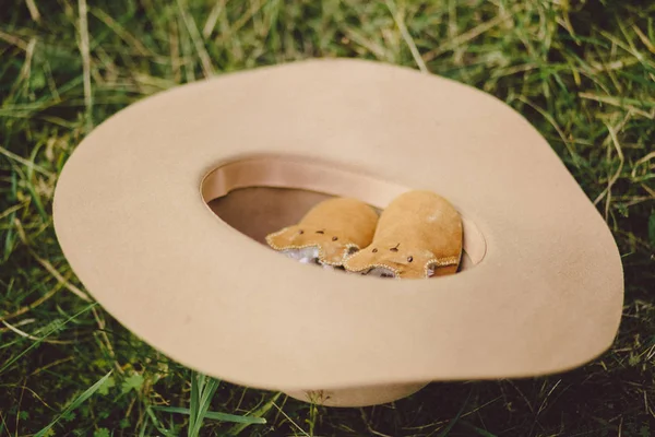 Baby Booties Fancy Baby Born — Stock Photo, Image