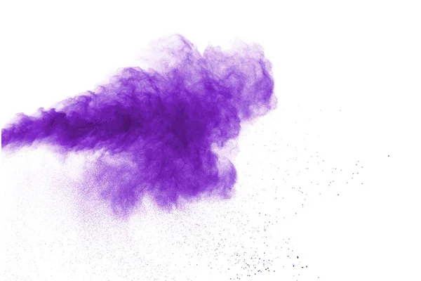 Explosión Polvo Color Sobre Fondo Blanco — Foto de Stock