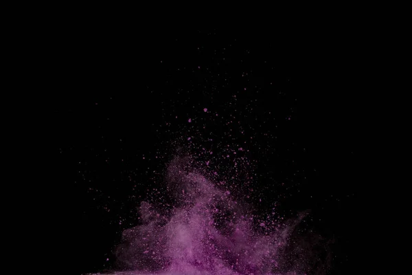 Explosion Violet Poudre Mouvement Gel Poudre Couleur Explosant — Photo