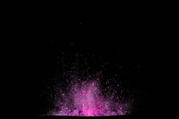 Explosion Violet Poudre Mouvement Gel Poudre Couleur Explosant — Photo