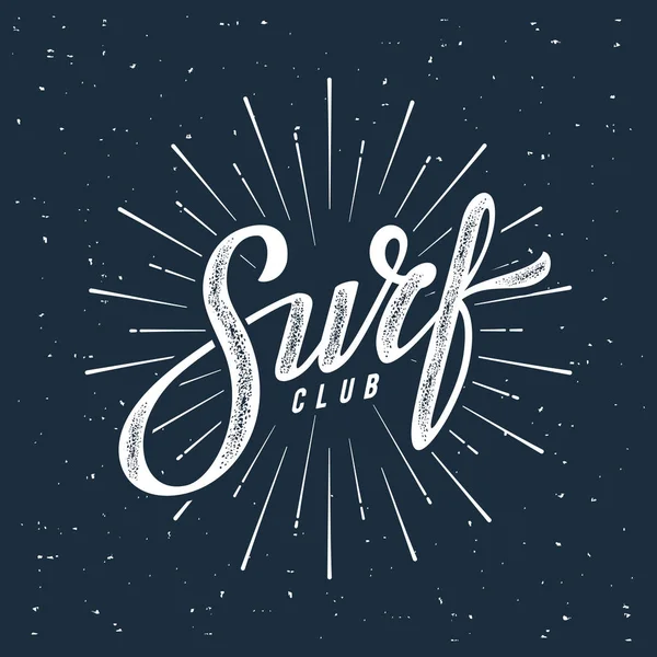 Surf club синій — стоковий вектор