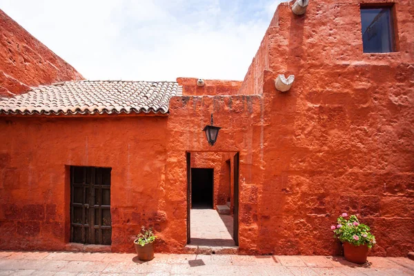 Dentro do mosteiro de Santa Catalina, Arequipa, Peru — Fotografia de Stock
