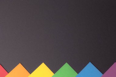 Minimalist Siyah Kağıt arkaplan çok renkli, boşluğu kopyala.