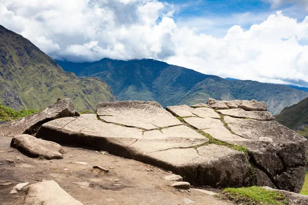 Kutsal taş Machu Picchu, Peru. — Stok fotoğraf