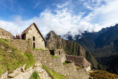 Machu Picchu binaları. 2019-11-28 Peru.