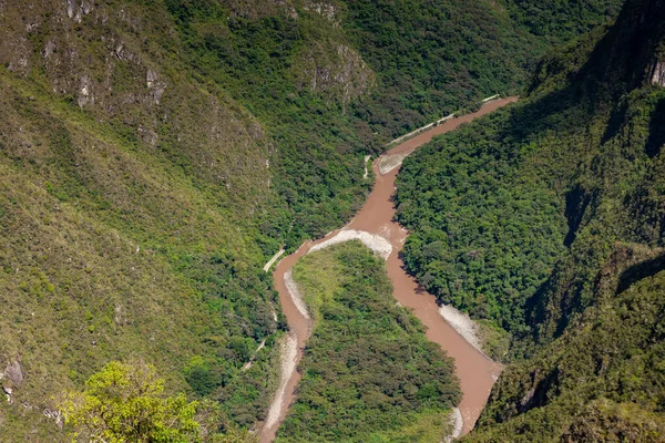 Veduta della valle del fiume Urubamba, Machu Picchu, Perù . — Foto Stock