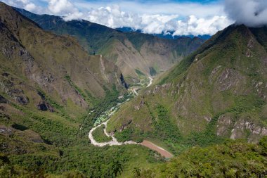 Urubamba Nehri Vadisi, en üst manzara..