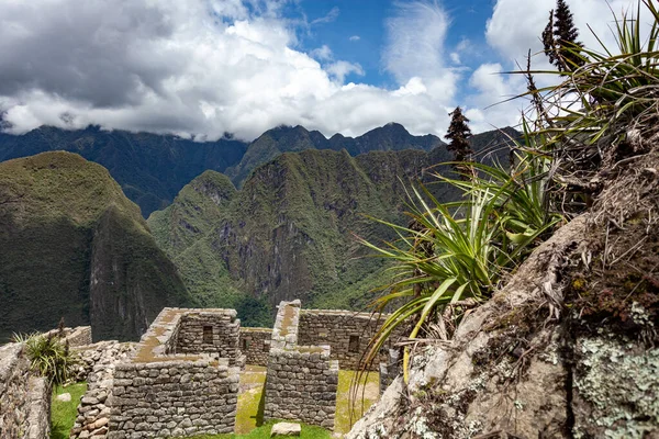 Pozůstatky struktury města Machu Picchu, Peru — Stock fotografie