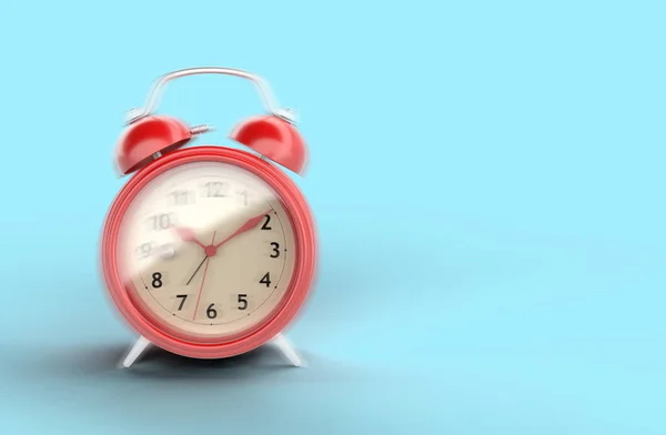 Red alarm clock in 3D — Stock Photo, Image