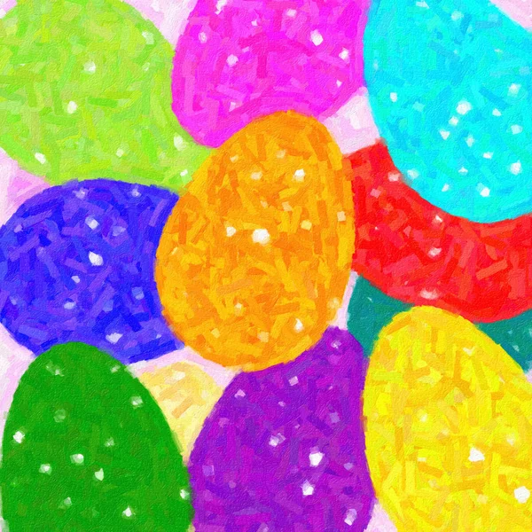 Renkli Paskalya yumurtaları - Stok İmaj