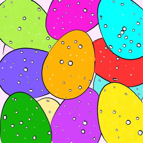 Colorful easter eggs — Stock Photo, Image