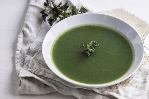 Stinging Nettles Urtica Dioica Growing Field Used Cooking Tea Soup — Stock Photo, Image