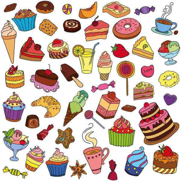 Vektör farklı şeker ayarla