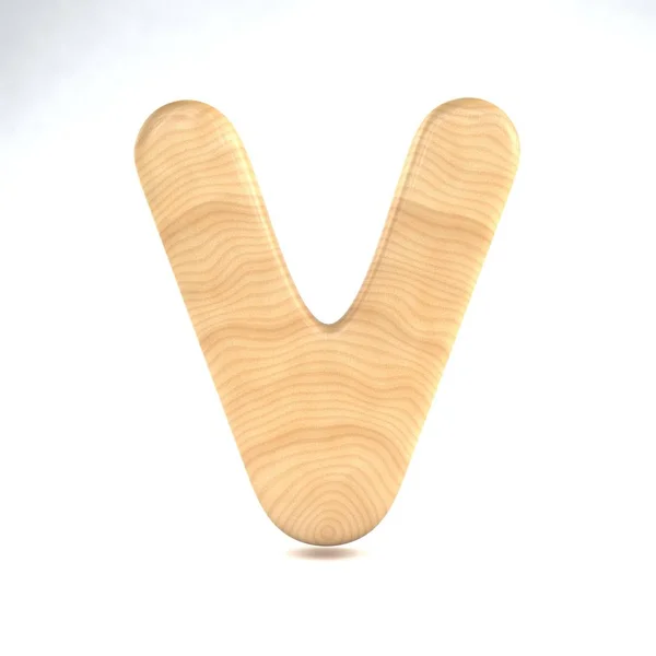 Símbolo de madera v . — Foto de Stock