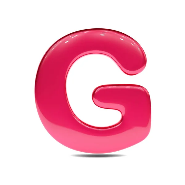 Tinta vermelha metálica símbolo g — Fotografia de Stock