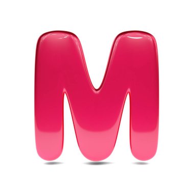 Metalik kırmızı boya sembol m