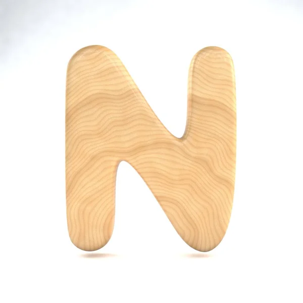 木製記号 n — ストック写真