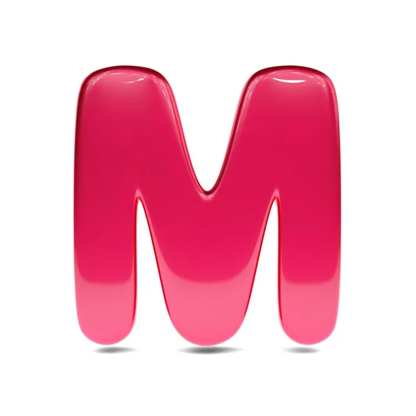 Metallisch rote Farbe Symbol m — Stockfoto