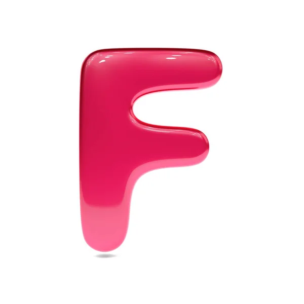 Lakier metalizowany czerwony symbol f — Zdjęcie stockowe