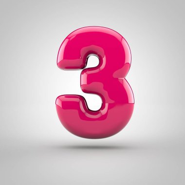 Parlak pembe boya sayı 3