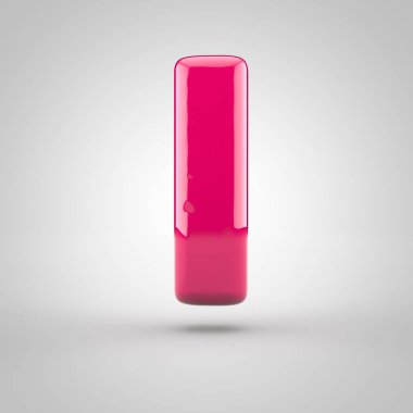 Parlak pembe boya harf ı