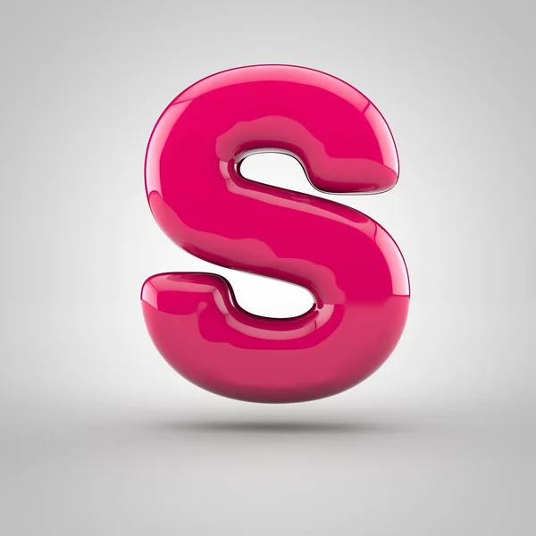 Жемчужно-розовая буква S — стоковое фото