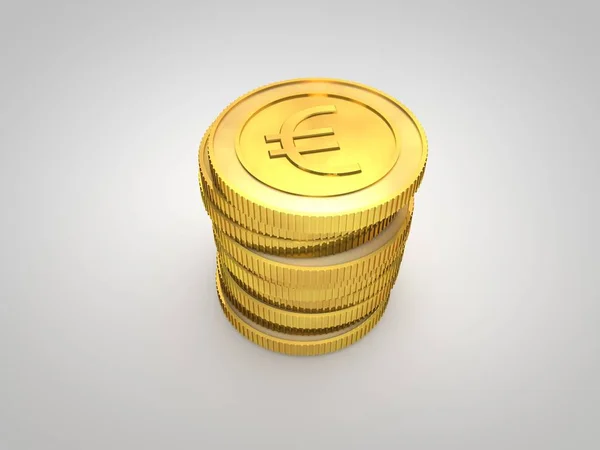 Münzen mit Euro-Symbol — Stockfoto