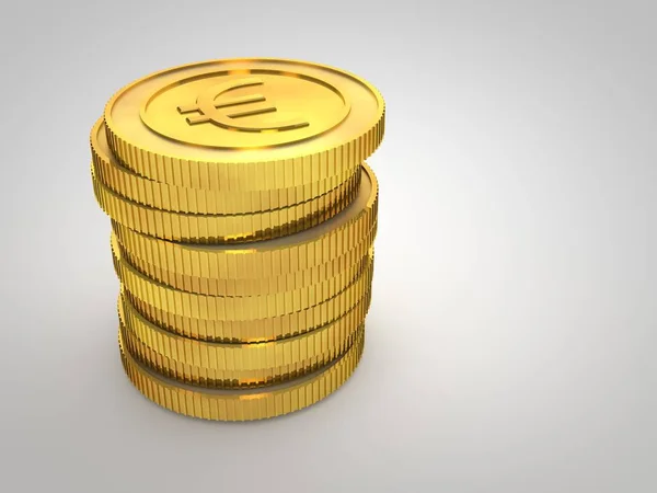 Münzen mit Euro-Symbol — Stockfoto
