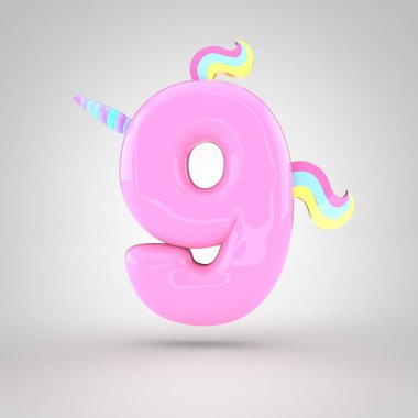 pembe tek boynuzlu at sembol 9