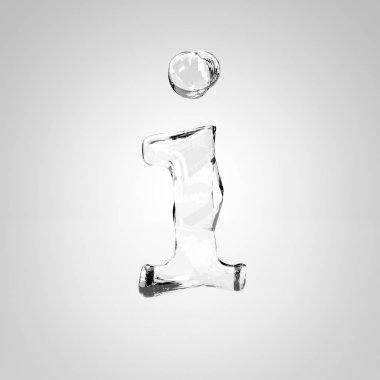 şeffaf kristal harf ı