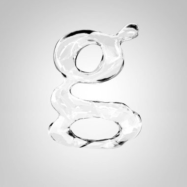 şeffaf kristal harf G