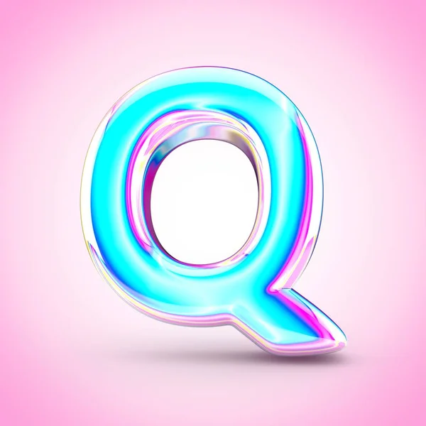Holo ultraviolett symbolen Q — Stockfoto