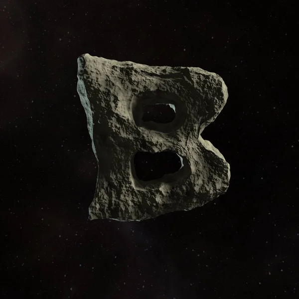 Tmavých asteroidů symbol B — Stock fotografie