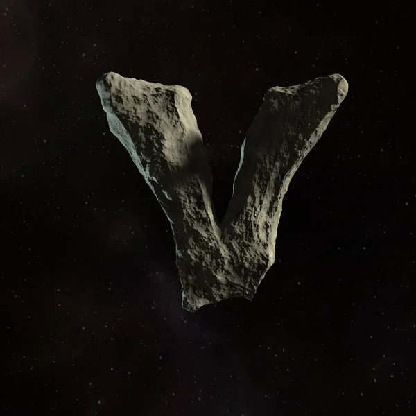 Astéroïde foncé symbole V — Photo