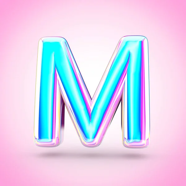 Holo ultraviolet symbol M — Stock Photo, Image