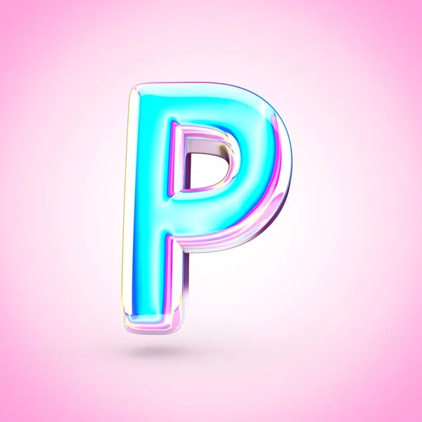 Голо ультрафиолетовый символ P — стоковое фото
